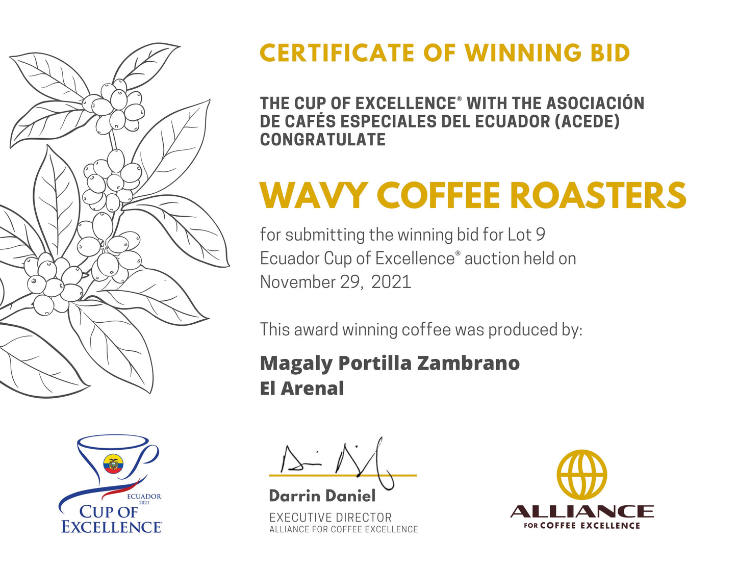 【SOLD OUT】Ecuador 2021 COE #9